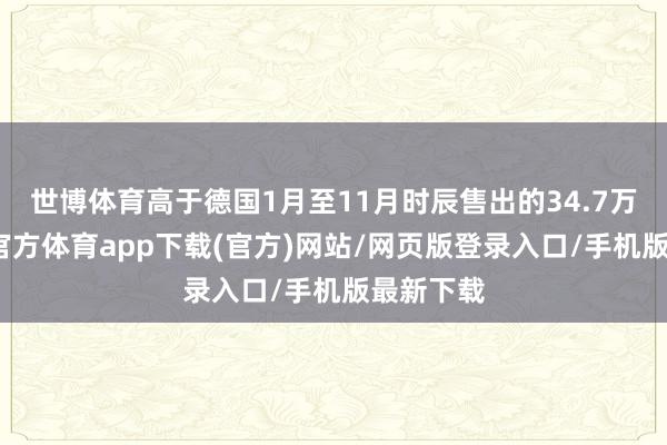世博体育高于德国1月至11月时辰售出的34.7万辆-世博官方体育app下载(官方)网站/网页版登录入口/手机版最新下载