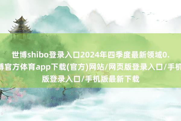 世博shibo登录入口2024年四季度最新领域0.32亿元-世博官方体育app下载(官方)网站/网页版登录入口/手机版最新下载
