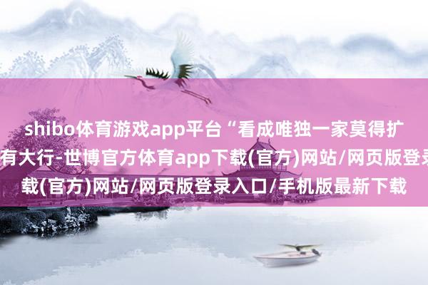 shibo体育游戏app平台“看成唯独一家莫得扩张成本计量高档法的国有大行-世博官方体育app下载(官方)网站/网页版登录入口/手机版最新下载